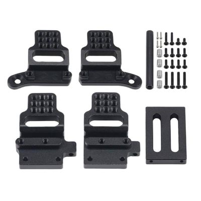 GearHaven Aluminum Shock Tower Mount Front and Rear Set for 1/18 RC Crawler Upgrade Parts Compatible with 1/18 RC Crawler(Black)