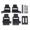 GearHaven Aluminum Shock Tower Mount Front and Rear Set for 1/18 RC Crawler Upgrade Parts Compatible with 1/18 RC Crawler(Black) view 1