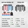 ADIZEN Flag Football Set for 8 Players with 24 Flags, Adjustable Flag Football Belts, 8 Training Cones, Size 3 Ball, Pump and Bag, Youth Kids Adults Outdoor Flag Football Game view 4