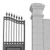 KiBcsLic Base with Gate & Wall Model, DIY Accessories, Collectible Miniature Scene Prop Model Building for Kids Gifts view 2