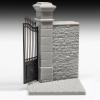 KiBcsLic Base with Gate & Wall Model, DIY Accessories, Collectible Miniature Scene Prop Model Building for Kids Gifts view 4