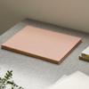 Joss & Lac Design Linen Cover Guest Book, 180GSM Luxury Paper, Gold Edge, Minimalist Style, 10 x 9.6 Inches, 52 Pages (Rose Pink) view 1