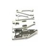 RC Suspension Arm For Losi For Rzr For Baja For Rey 1.0 2.0 1/10 7075Alu Upper Lower Suspension Arms RC Model Car Upgrade Repair Modify Accessories(Silver) view 1