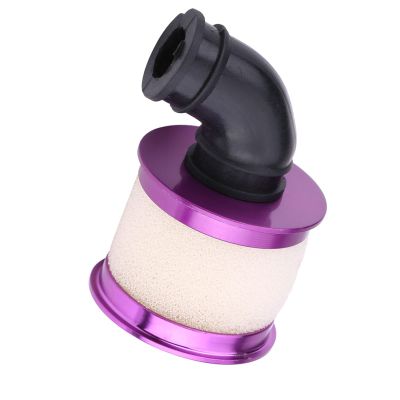 Dioche RC Filter RC Car Air Filter for HSP 94122 | Precision Engine Accessory with High Strength Aluminum & Enhanced Intake Sponge for 1/10 | Helps & Prolongs (Purple)
