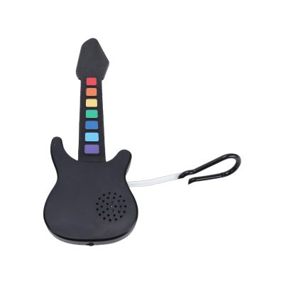 Yechiry Mini Guitar, Portable Foldable Silicone Guitar Model, Keychain Toy with Sound Chips Playable, Ideal for Kids & Adults (Color Version)