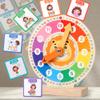 LLTCMAOYI Wooden Clock Teaching Aid, Cognitive Time Toy view 4
