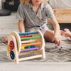 DYNWAVE Wooden Rolling Drum Toy Drum Easy to Hold Crawling Toy Rainbow Ball Kit Toys view 2