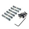 RC Car Parts For Wltoys 184011 A949 A959 A969 A979 K929 1/18 Metal Linkage Pull Rod Front Rear Servo Link RC Car Parts Accessories And Upgrades Replacement(Gray) view 1