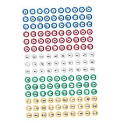 Chosertory 150 Pieces Bingo Balls Bingo Balls Only for Entertainment Household Nights