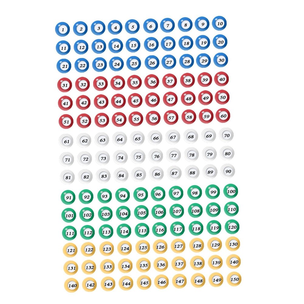 Chosertory 150 Pieces Bingo Balls Bingo Balls Only for Entertainment Household Nights