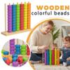 Color Matching Stacking Puzzle Game Fast Pattern Challenge Ring Stack for 2 Players, Competitive Tabletop Brain Teaser with Wooden Racks & Rings, Family Game Night Activity for Kids & Adults view 2