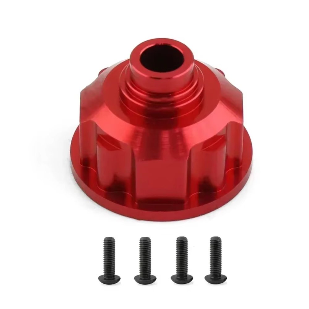 RC Car Parts For Traxxas For E-Revo 2.0 For VXL 86086-4 8681X 1/10 1Pcs Aluminum Carrier Differential Case Rc Car Accessories Upgrades And Replacements(Red)