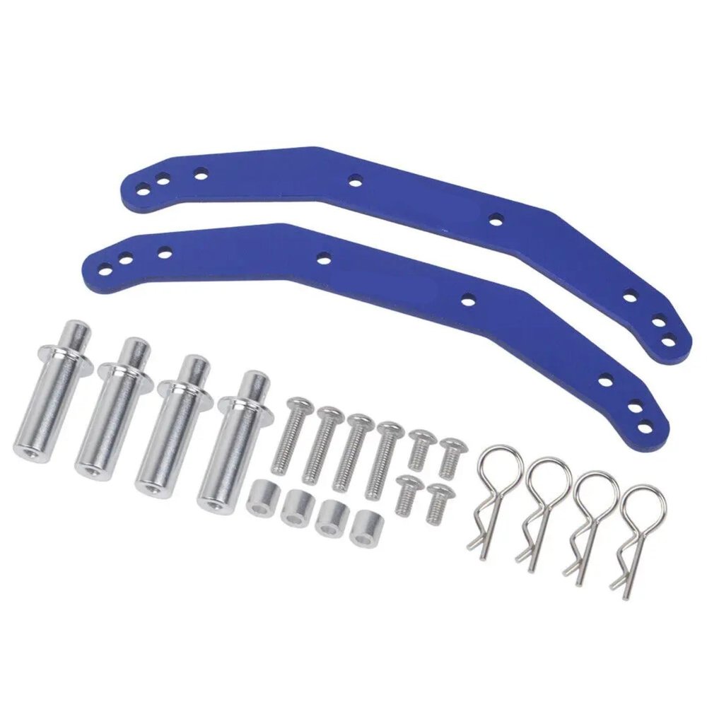 RC Modifications Spare Compatible With Traxxas For Slash 4X4 For Stampede 4X4 1/10 RC Car Upgrade Modification Parts Aluminum Body Mounts