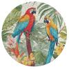 Jigsaw Puzzle 195 Pcs Challenging Round Animals Puzzle Tropical Plants and Parrots Wooden Jigsaw Puzzles for Adults Families view 1
