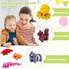 30 pcs Mini 3D Printed Animal Figurines, Flexible Articulated Fidget Toys for Kids, Cute Desk Decor Pets, Party Favors, Goodie Bag Stuffers, Gifts Students Carnival Prizes Rewards view 3