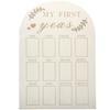 ELEOUTI Wooden Photo Frame First Year Milestone Board Newborn Keepsake Picture Frame Monthly Photo Display for Nursery Decor view 1