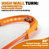 90 Degree Banked Turn Combo Pack of 4 for Hot Wheels Compatible Track Set,Combined into 180 Degrees (Orange) view 2