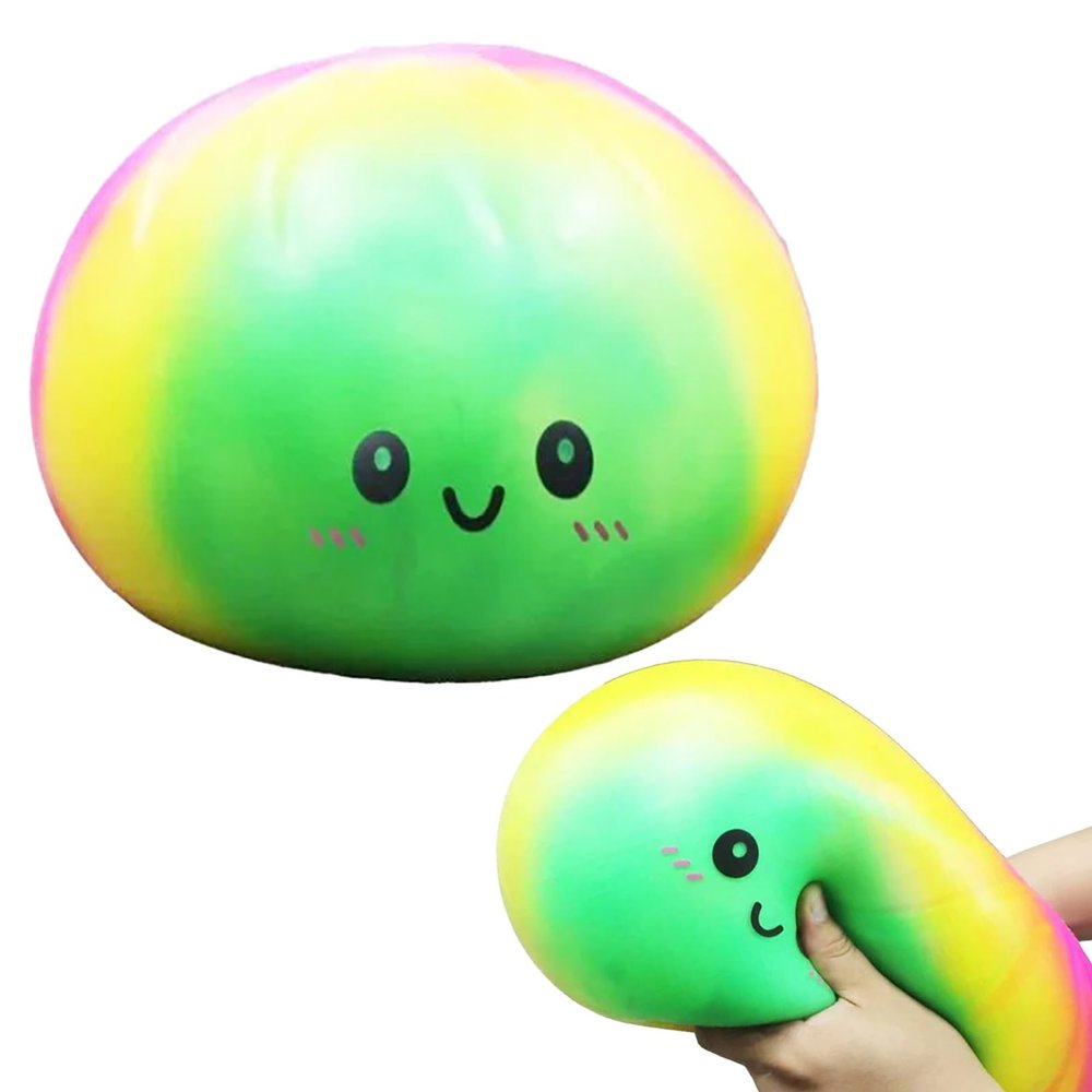10in Extra Large Dumpling Stress Relief Squishy Toy | 25cm Slow-Rise Dumpling Squishy | Super Soft & Comfortable, Anxiety Relief, Fun Fidget Gift (Multicolor)