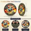 1775-2026 Anniversary Challenge Coin - Military Collectible for 250th Anniversary - Birthday Gift - Marine Veterans' Commemorative Souvenir view 3