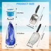 4 Pcs Beach Sand Shovel Kit, Stainless Steel Beach Mesh Shovel Sand Sifters view 2