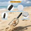 4 Pcs Beach Sand Shovel Kit, Stainless Steel Beach Mesh Shovel Sand Sifters view 4