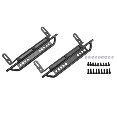 Compatible with Traxxas for TRX-4 for TRX4 1/10 RC Crawler Car Parts 1Pair Metal Side Pedal for Rock Sliders Foot Guard Plate RC Accessories