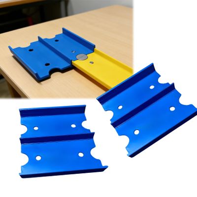 DualLane Track Connector Bridge Compatible with Hot Wheels Track Accessory, SidebySide Race Extension, Fits Standard Slot Racetracks