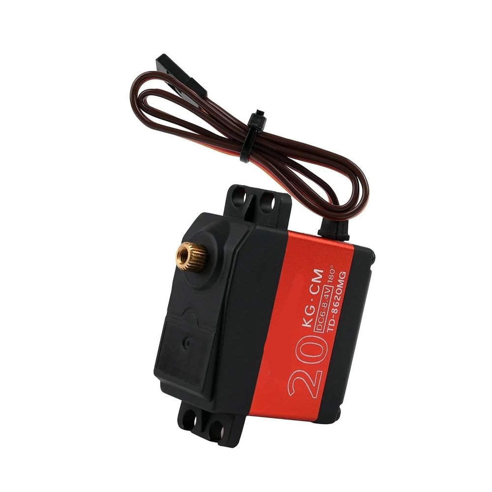 20kg Digital Servo DC6-8.4V Metal Gear 180/270/360 Remote Control Servo Motor(360 Degree)