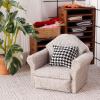 3 Sets 1:12 Scale Mini Dollhouse Couch with Pillow, Mini Furniture Single Sofa Chairs Micro Scene Decoration Dollhouse Furniture & Accessories Photo Props view 3
