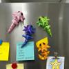 3D Printed Magnetic Axolotl Animals - 4PCS Articulated Salamander Toys for Adults, Decorative for Home, Office, KitchenRefrigerator, Metal Surfaces, Stocking Stuffers Bulk, Birthday Party Halloween view 4