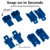 Compatible with Hot Wheels Track Adapters 8-Pack, Speed Snap to Classic Orange Track Connectors Male and Female for Easy Expansion,4 Styles, Multiple Combination Methods view 3