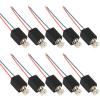 10PCS Mini Micro 4mm*8mm Vibration Motor 3V-5V Hollow Cup Coreless Motor Small Micro Cylindrical Motor DIY Massager Toy view 1