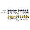 Yunmeryker 22 Pieces Mini Soccer Player Model Toy Figures Tiny Figures Fine Craftsmanship PP Material Realistic Diorama Character Suitable for view 3