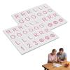 BOGABRA Mahjong Solo Practice Board - 3D Printed Solo Mahjong Board Practice for American Mahjong - for Tile Recognition, Memory & Training - Fits Standard Tiles (Pink*2) view 1