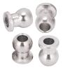 Alomejor 8Pcs RC Shock Damper Ball Head, Metal Silver with Improved Load Bearing, for 1 10 Hpi Hsp Losi Axial Himoto RC Car view 2
