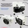 Action 6, Cooler Fan/Case. Works with DJI Osmo Action 6, Reduce Overheating in Static Environments at Sporting Events, Vlogging (White (ASA) Variable Speed Fan) view 3