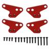 4pcs Metal Front and Rear Shock Absorber Lower Mount Seats for 1/10 Scale MAXX 2.0 V2 and WideMaxx RC Vehicles(Red) view 1