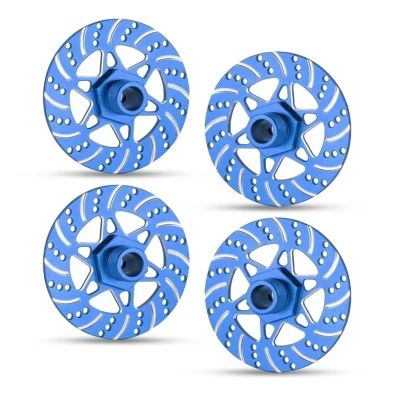 RC Car Assortment for Arrma 1/7 for Infraction for Limitless for Felony 1/8 for Typhon Upgrade Parts Metal Brake Disc Wheel Hex Hub Adapter 17mm(Blue)