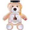 A Hug From Heaven On Graduation - Personalized Teddy Bear 2026, Custom Photo Memorial Graduation Gift for Grandson, Granddaughter from Grandpa, Grandma, Sympathy Message Class of 2026 Bear from Heaven view 1
