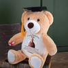 A Hug From Heaven On Graduation - Personalized Teddy Bear 2026, Custom Photo Memorial Graduation Gift for Grandson, Granddaughter from Grandpa, Grandma, Sympathy Message Class of 2026 Bear from Heaven view 3