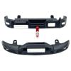 6061 Aluminum Metal Front and Rear Bumper Set with Trailer Tow Hook Upgrades for MN for Tank 300 1/12 RC Crawler Truck Accessories (Black) view 1