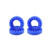 Hotteam Hobby Brass Offset 3.6mm Beadlock 0.7'' Wheel RimsTire 20mm Outer Diameter for AXIAL SCX30 Ford Bronco 4X4 Jeep K10 Upgrade Parts (Blue 34.4mm Foams fit 14x39 Tie) view 1