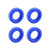 Hotteam Hobby Brass Offset 3.6mm Beadlock 0.7'' Wheel RimsTire 20mm Outer Diameter for AXIAL SCX30 Ford Bronco 4X4 Jeep K10 Upgrade Parts (Blue 34.4mm Foams fit 14x39 Tie) view 2