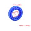 Hotteam Hobby Brass Offset 3.6mm Beadlock 0.7'' Wheel RimsTire 20mm Outer Diameter for AXIAL SCX30 Ford Bronco 4X4 Jeep K10 Upgrade Parts (Blue 34.4mm Foams fit 14x39 Tie) view 4