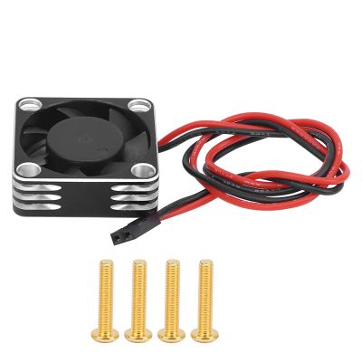 30x30mm Aluminum Cooling Fan, RC Cooling Fan for Brushless Motor, 28000RPM High - Speed Heat Dissipation Fan with 4 Screws, Compatible with RC540 Type Motor for RC Cars (Silver)