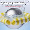 Heavy-Duty PVC Pool Chaise Lounge Chairs Floating, Swimming Inflatable Float in-Pool Lounger for Hotel/Guesthouse/Holiday Villa/Campsite/Beach Club(ligjt Grey,4pack) view 3