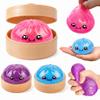 1PCS Dumpling Glitter Stress Ball, Cute Squishy Toys for Kids 3.94" Squishy Stress Sugar Balls for Adults, Squeeze Sensory Toys (Two Pink Styles; one Will be Selected at Random). view 1