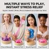 1PCS Dumpling Glitter Stress Ball, Cute Squishy Toys for Kids 3.94" Squishy Stress Sugar Balls for Adults, Squeeze Sensory Toys (Two Pink Styles; one Will be Selected at Random). view 3