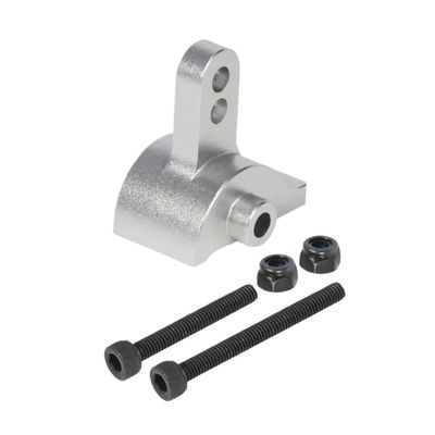 Aluminum AR45 Axle Link Riser Adjustable Rear Anti-Squat Mount Compatible with 1/10 RC Rigs Crawler III AR45P Chassis(Silver)