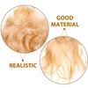 HOOTNEE Long Straight Gold Cosplay Wig for Men and Women, Punk Rocker Costume Fake Hair for Masquerade Parties and Festival Dress-up view 3